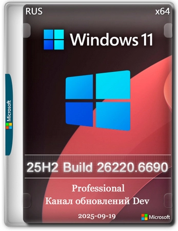 Windows 11 Pro 25H2 Build 26220.6690 Dev