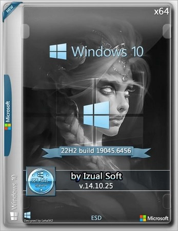 Windows 10 Pro 22h2 Build 19045.6456 by Izual Soft [v14.10.25]