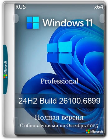 Windows 11 Pro 24H2 Build 26100.6899 Full Октябрь 2025