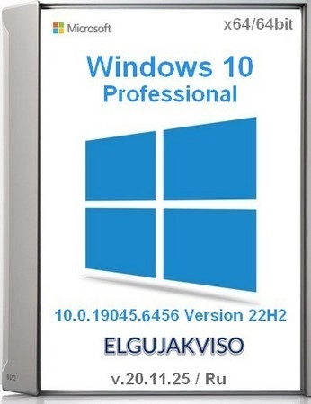 Windows 10 Pro 22H2 19045.6456 Elgujakviso Edition (v.20.11.25)
