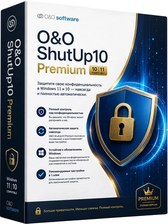 Отключение телеметрии в Windows O&O ShutUp10 Premium 3.0.1076
