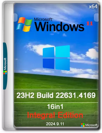 Windows 11 23H2.22631.4169 16in1 x64 by Integral Edition 2024.9.11