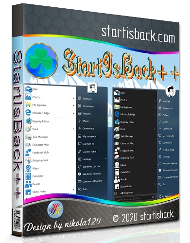Меню Пуск для Windows StartIsBack++ 2.9.14 StartIsBack + 1.7.6 RePack by KpoJIuK