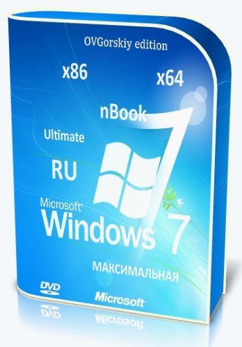 Windows 7 Ultimate Ru x86/x64 nBook IE11 by OVGorskiy 06.2021 1DVD