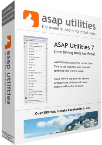 Надстройка для Excel ASAP Utilities for Excel 7.9.3 Home and Student